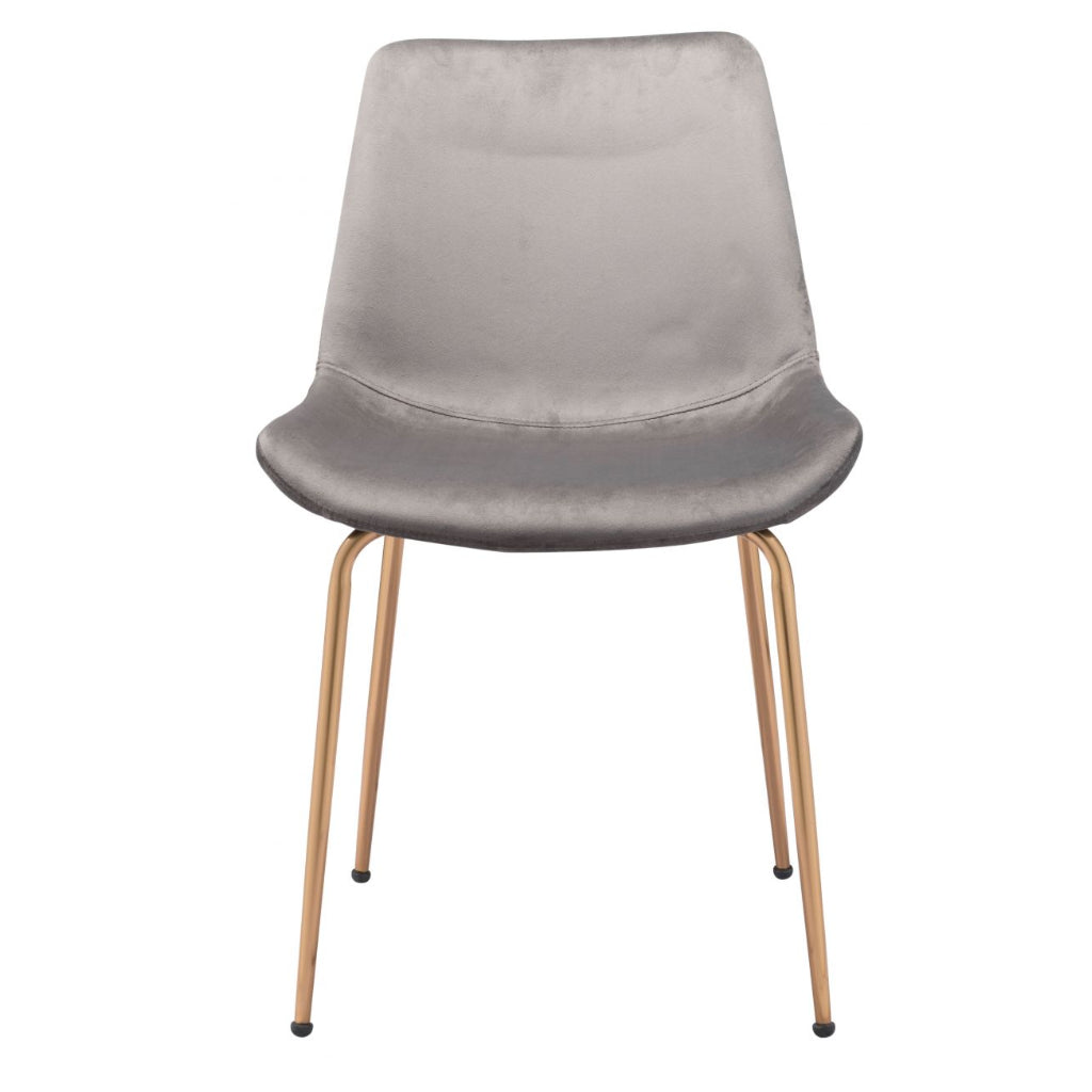 Modern-Boho Velvet Dining Chair