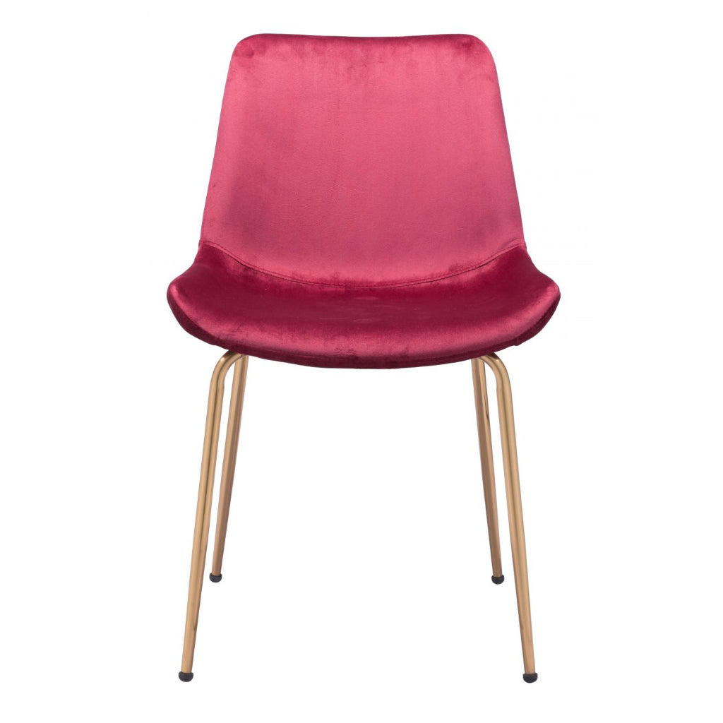 Modern-Boho Velvet Dining Chair