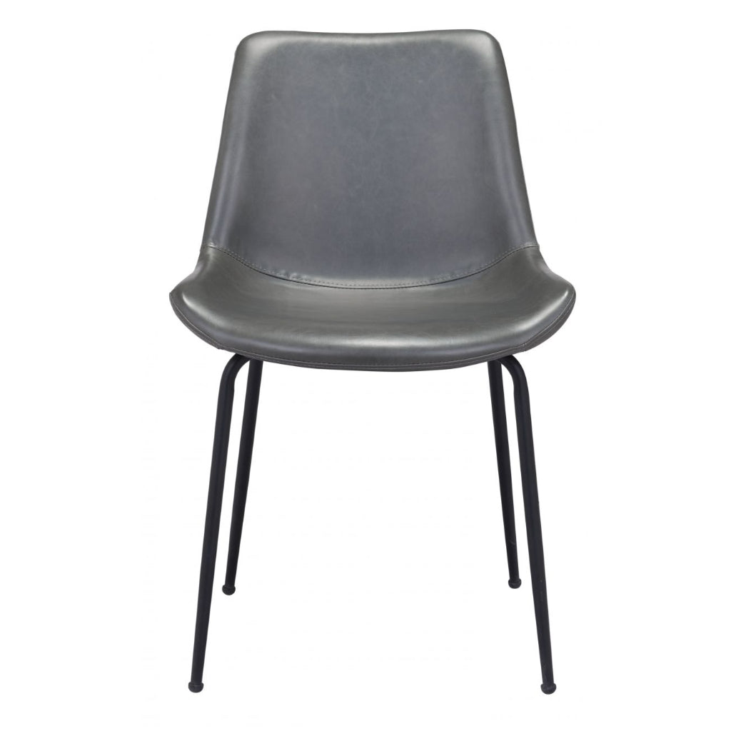 Mid-Century Modern White Dining Chair