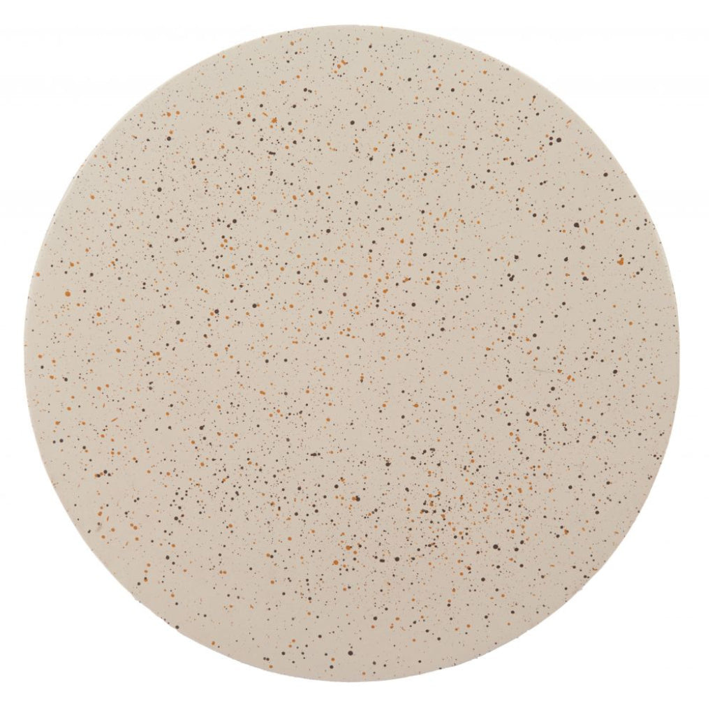 Terrazzo-Look Beige Side Table