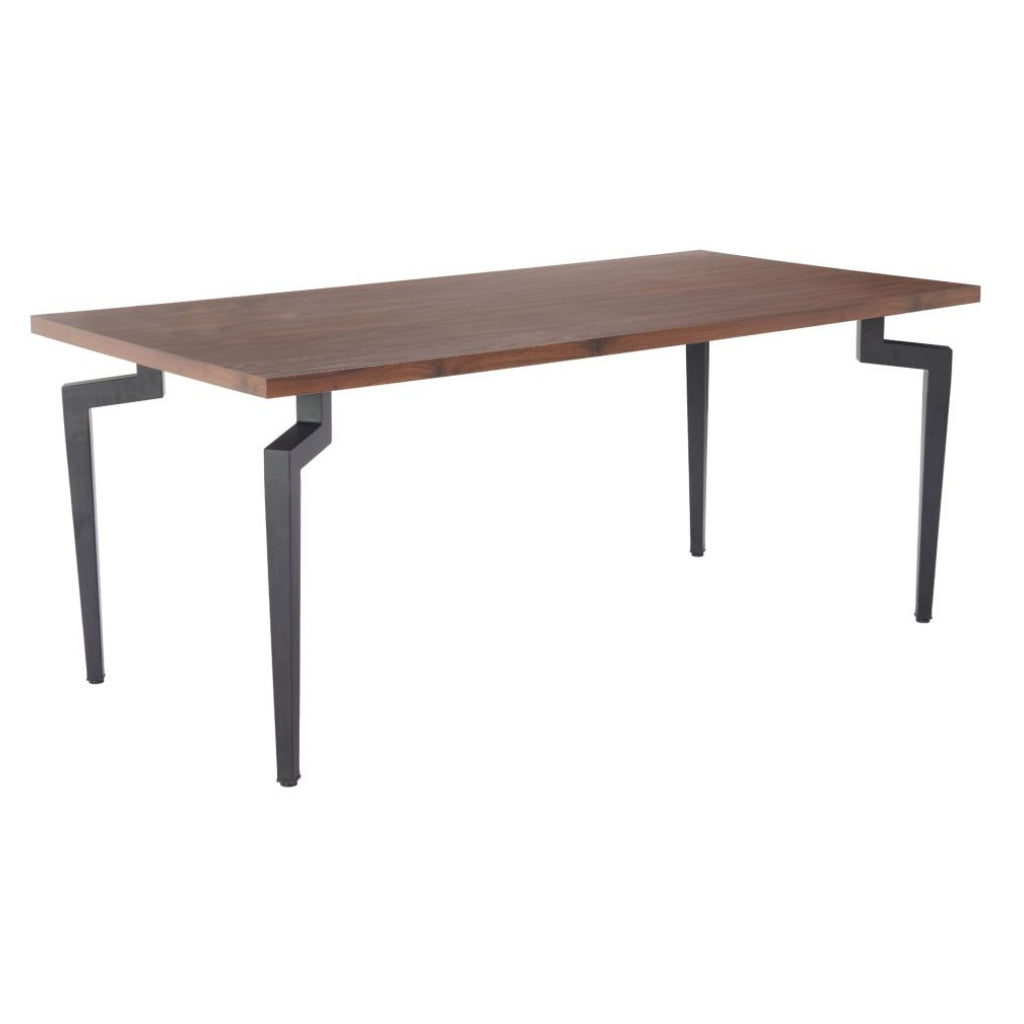 Industrial Walnut Dining Table