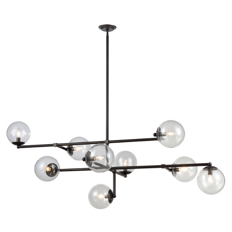Oil Rubbed Bronze Sputnik Asymmetrical Chandelier