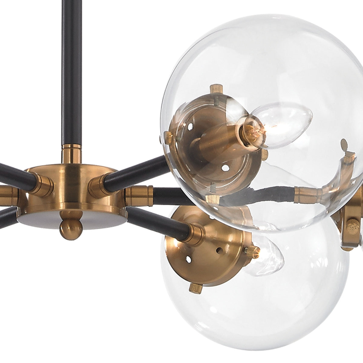 Midcentury Modern 6-Light Chandelier