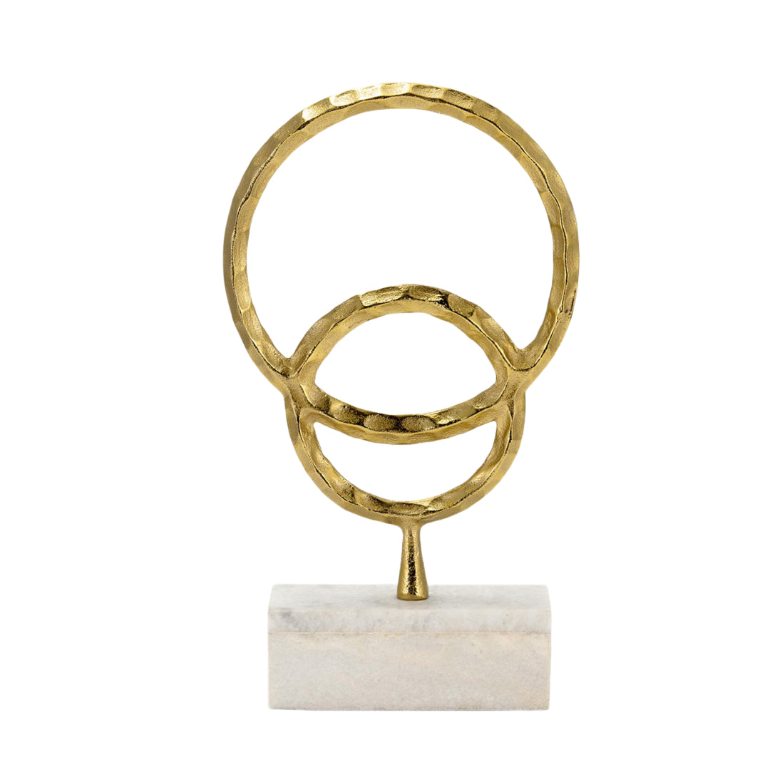 Golden Double Ring Accent