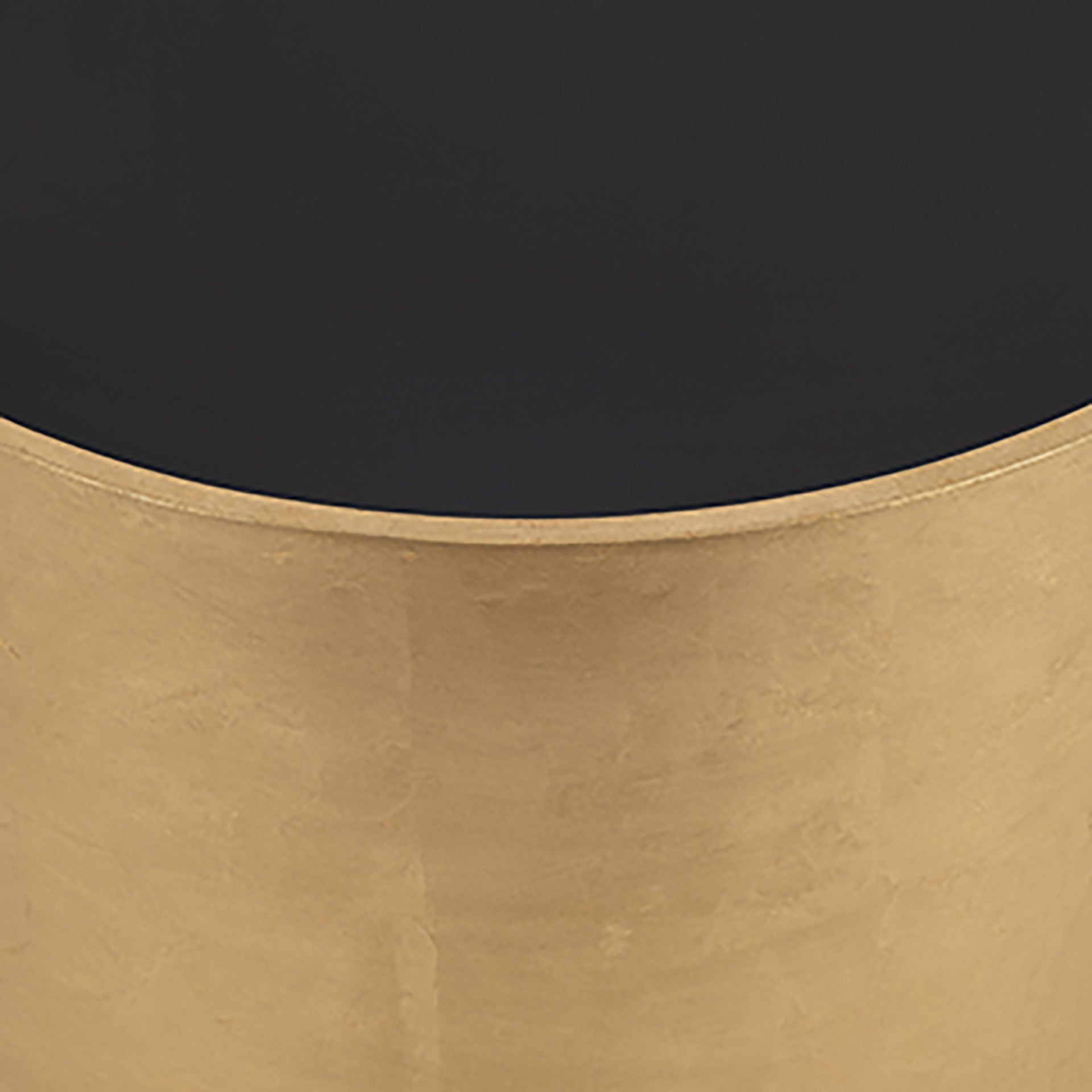 Black Glass Top Golden Accent Table