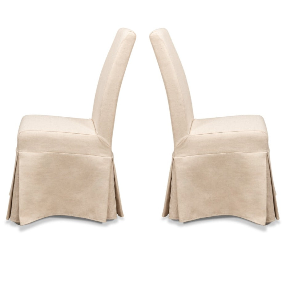 Graceful Beige Side Chair