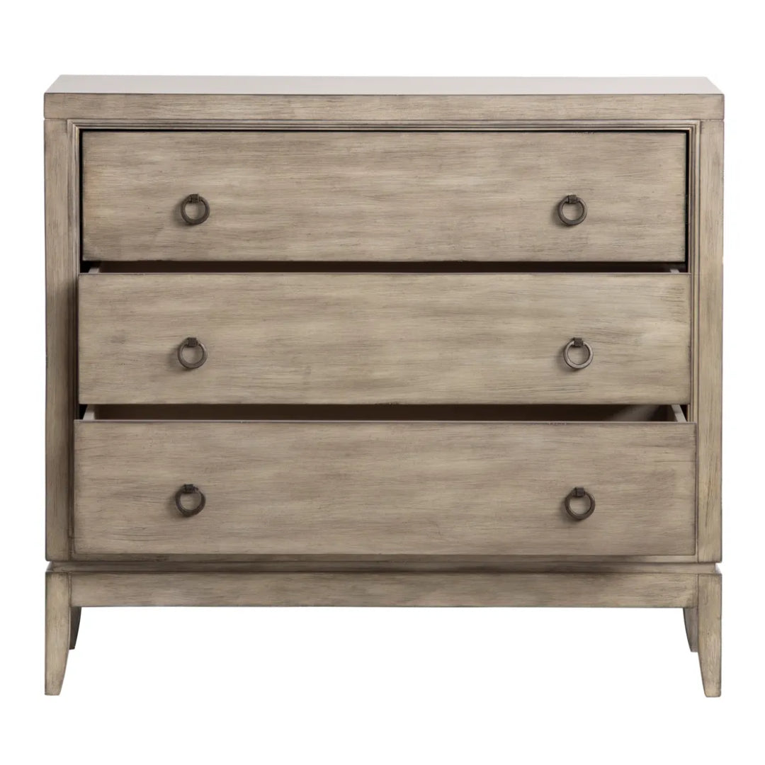3-Drawer Beige Chest