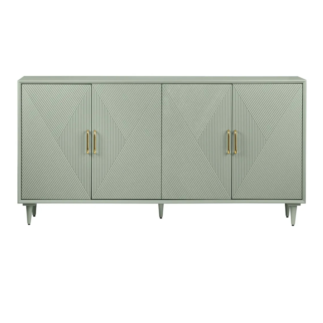 Sage Green Fluted Sideboard