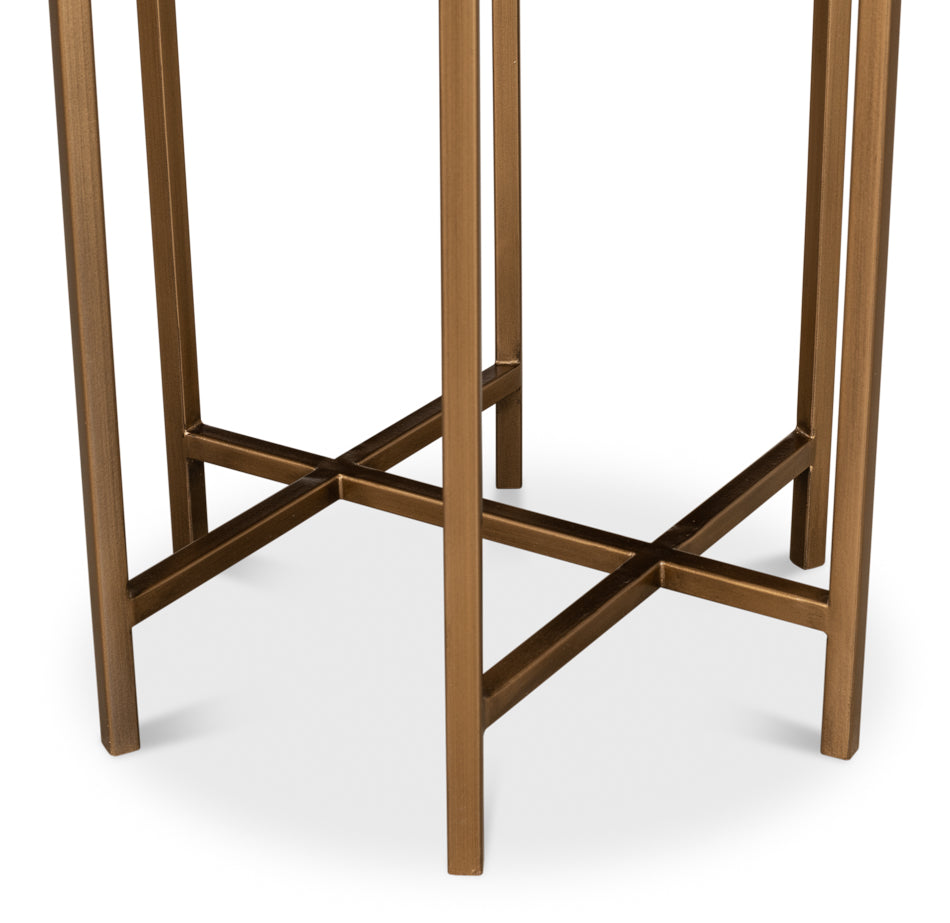 Green Shagreen Side Table