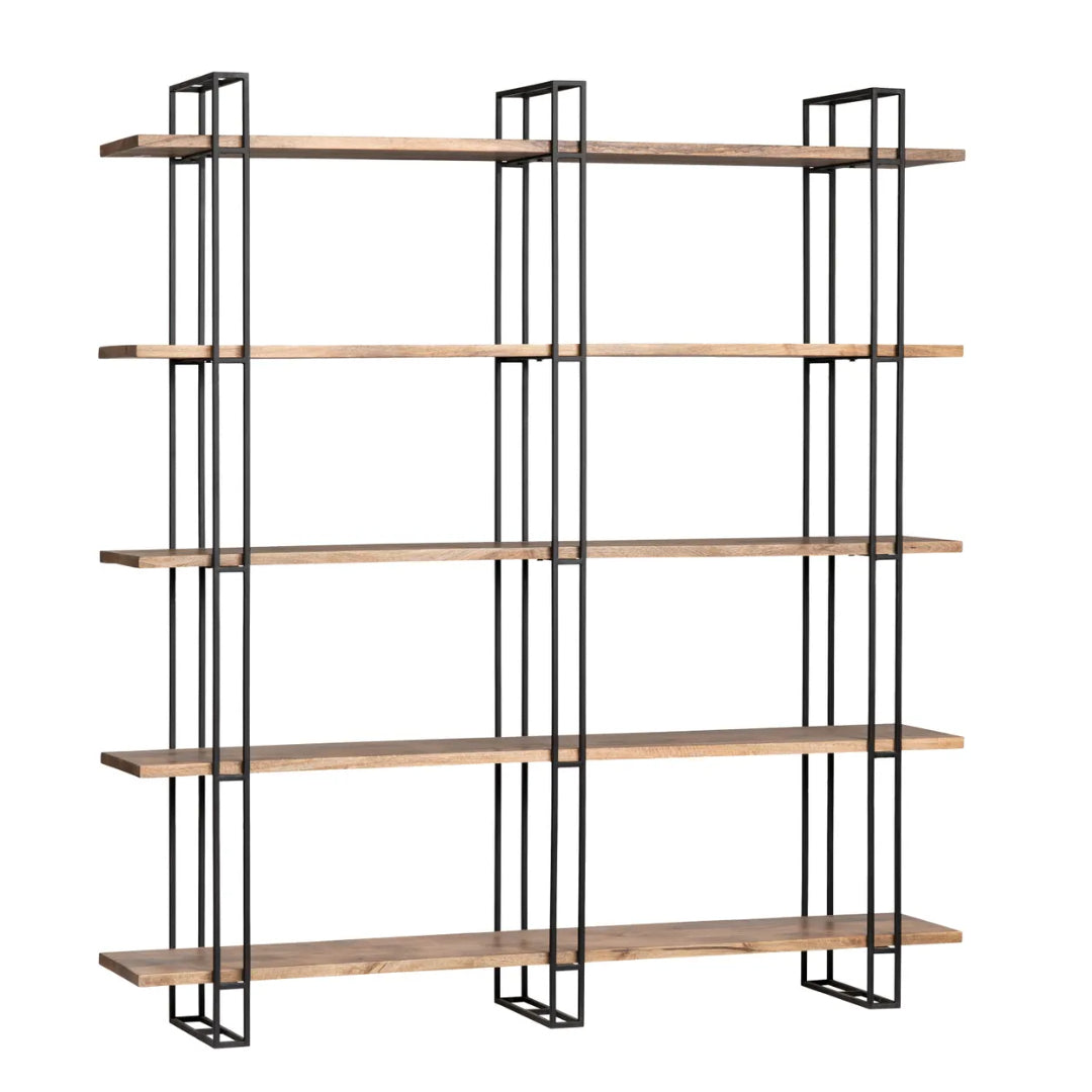 5-Layer Natural Bookshelf