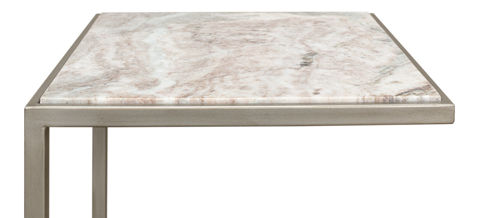 Silver Antique Accent Table