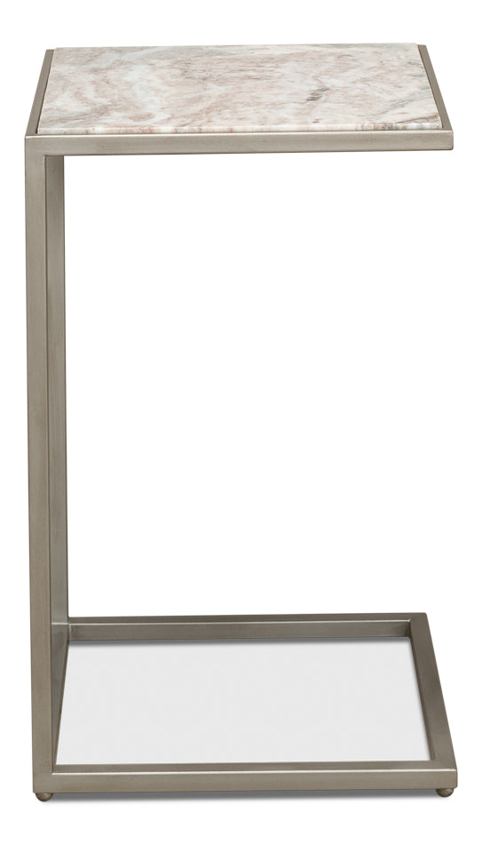Silver Antique Accent Table