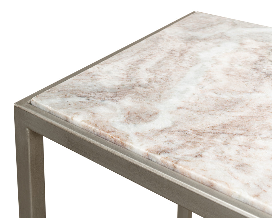 Silver Antique Accent Table
