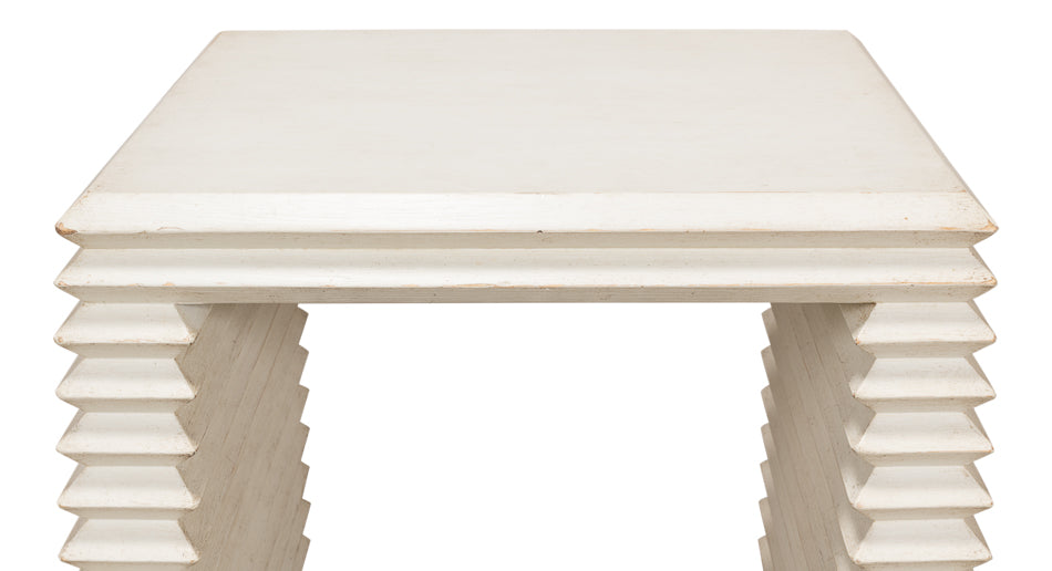 Antique White Side Table