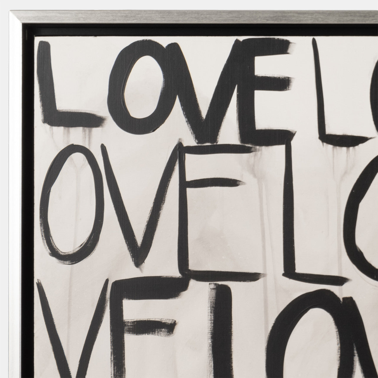 2-Pc Love Scribble Hand Painted Wall Art