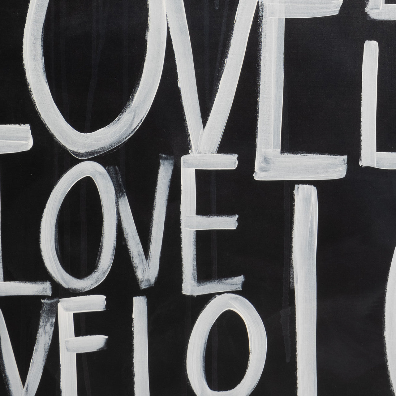 2-Pc Love Scribble Hand Painted Wall Art