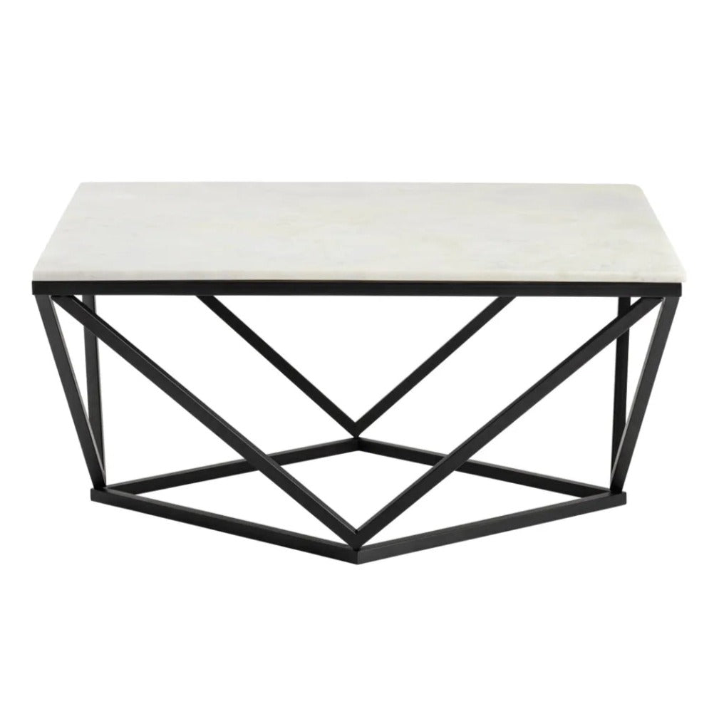Black and White Geometric Coffee Table