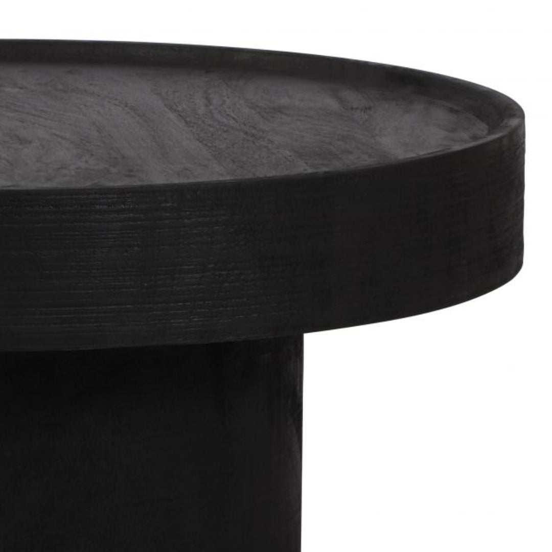 Black Rounded Coffee Table