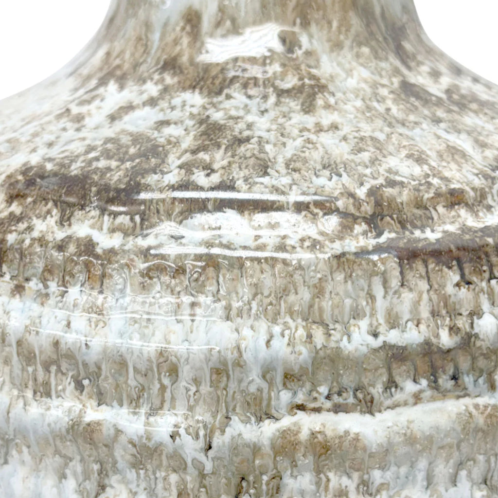 Distressed Olive Green Vase