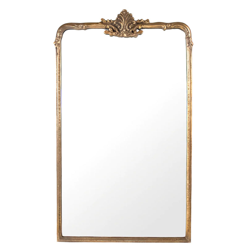 Golden Emblem Mantle Mirror