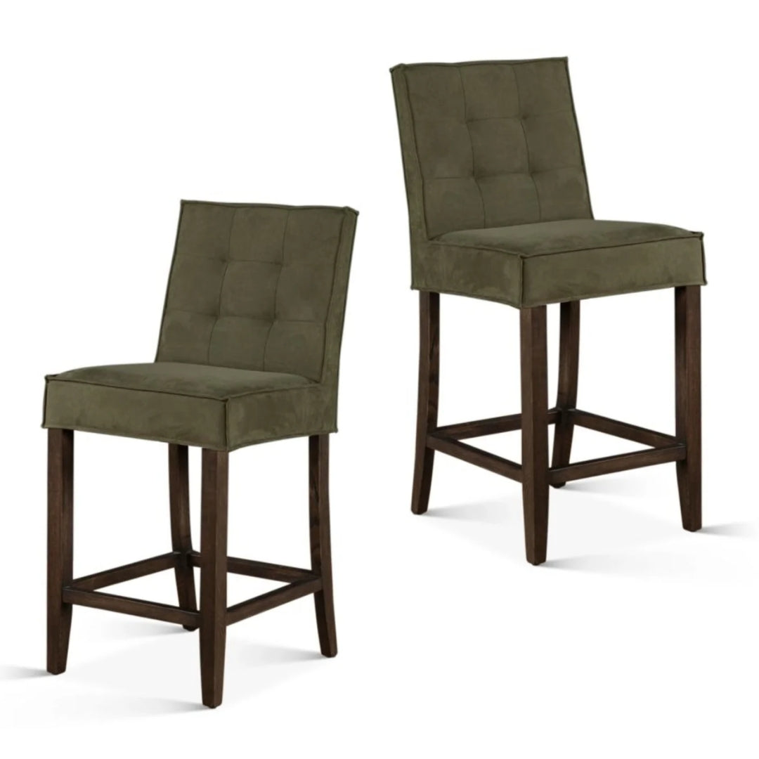 Green Eco Suede Counter Chair