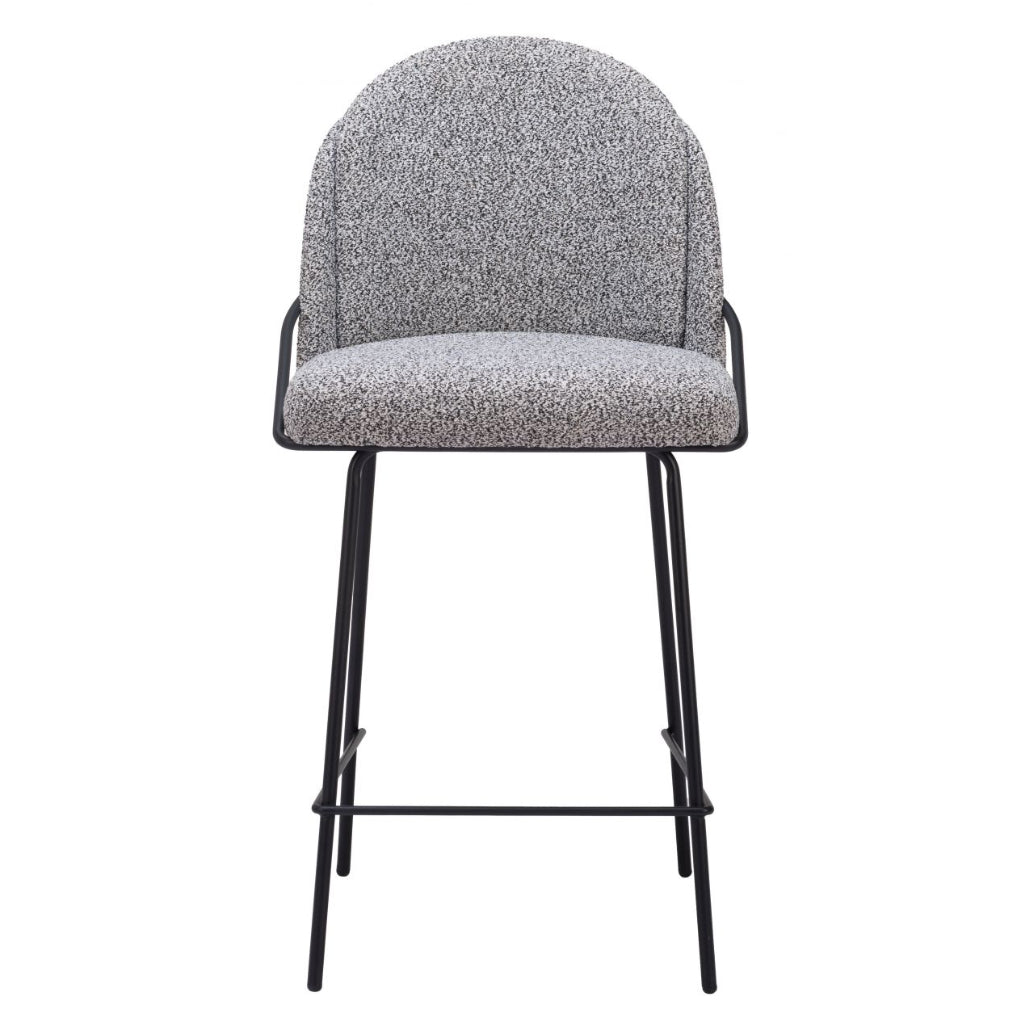 Shearling Fabric Counter Stool