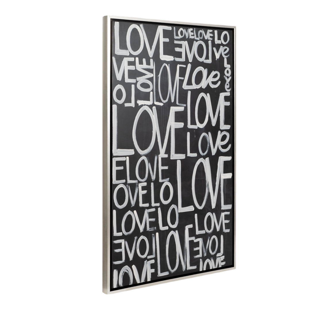 2-Pc Love Scribble Hand Painted Wall Art