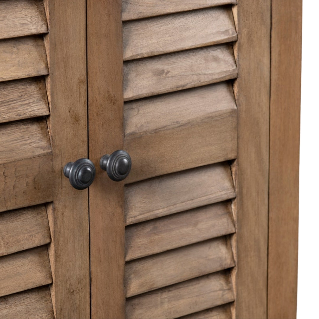 Brown Shutter Door Sideboard
