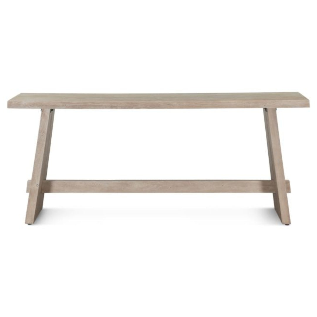 Matte Driftwood Console Table