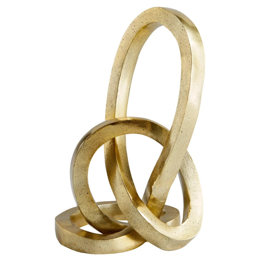 Gold Abstract Sculpture