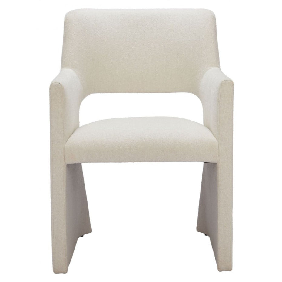 White Linen Dining Chair