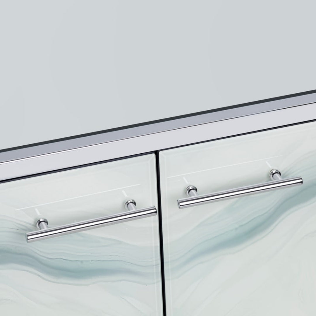 Modern Coastal Abstract Design Sideboard
