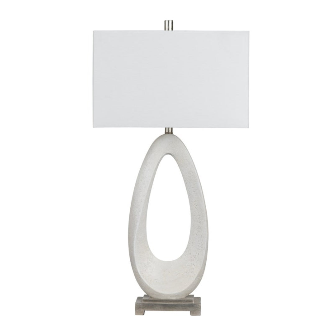 Modern Teardrop Concrete Table Lamps - Set of 2