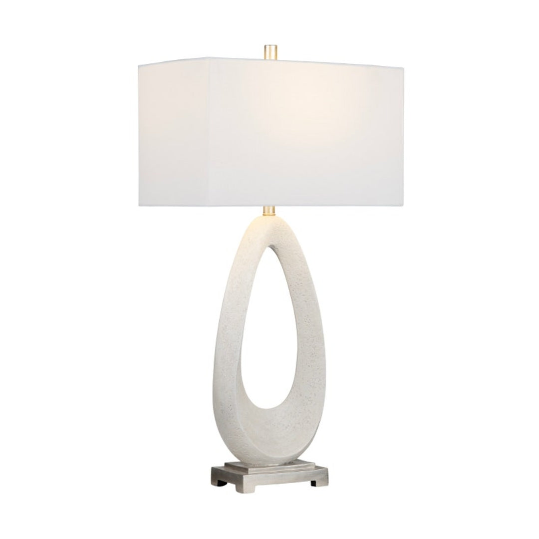 Modern Teardrop Concrete Table Lamps - Set of 2