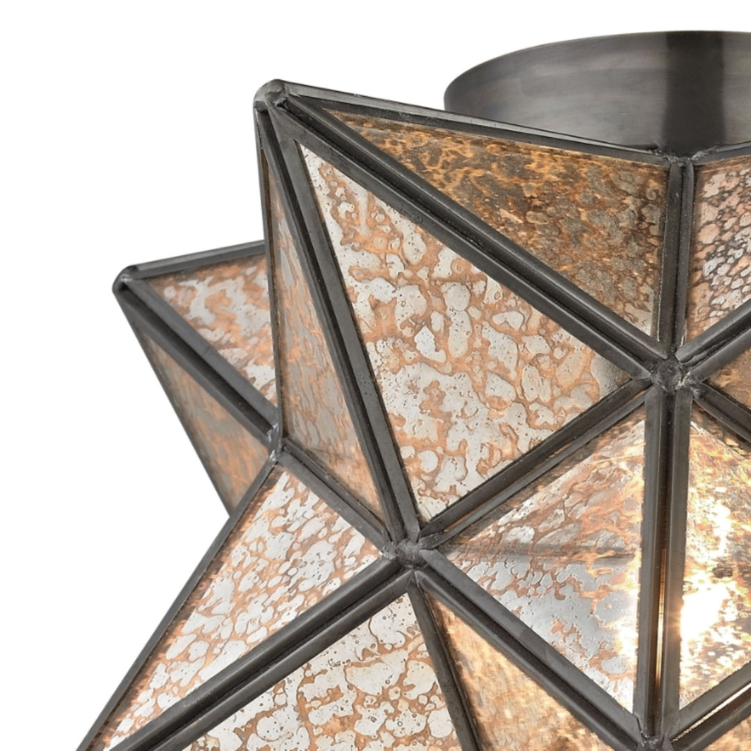 Moravian Star Flush Mount Ceiling Light