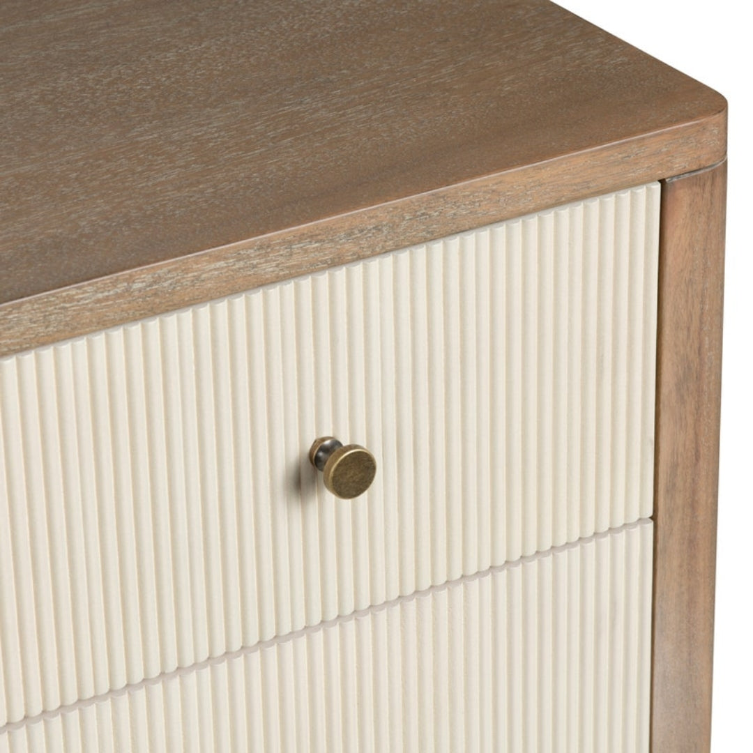 Natural Two Toned Drawer Chest
