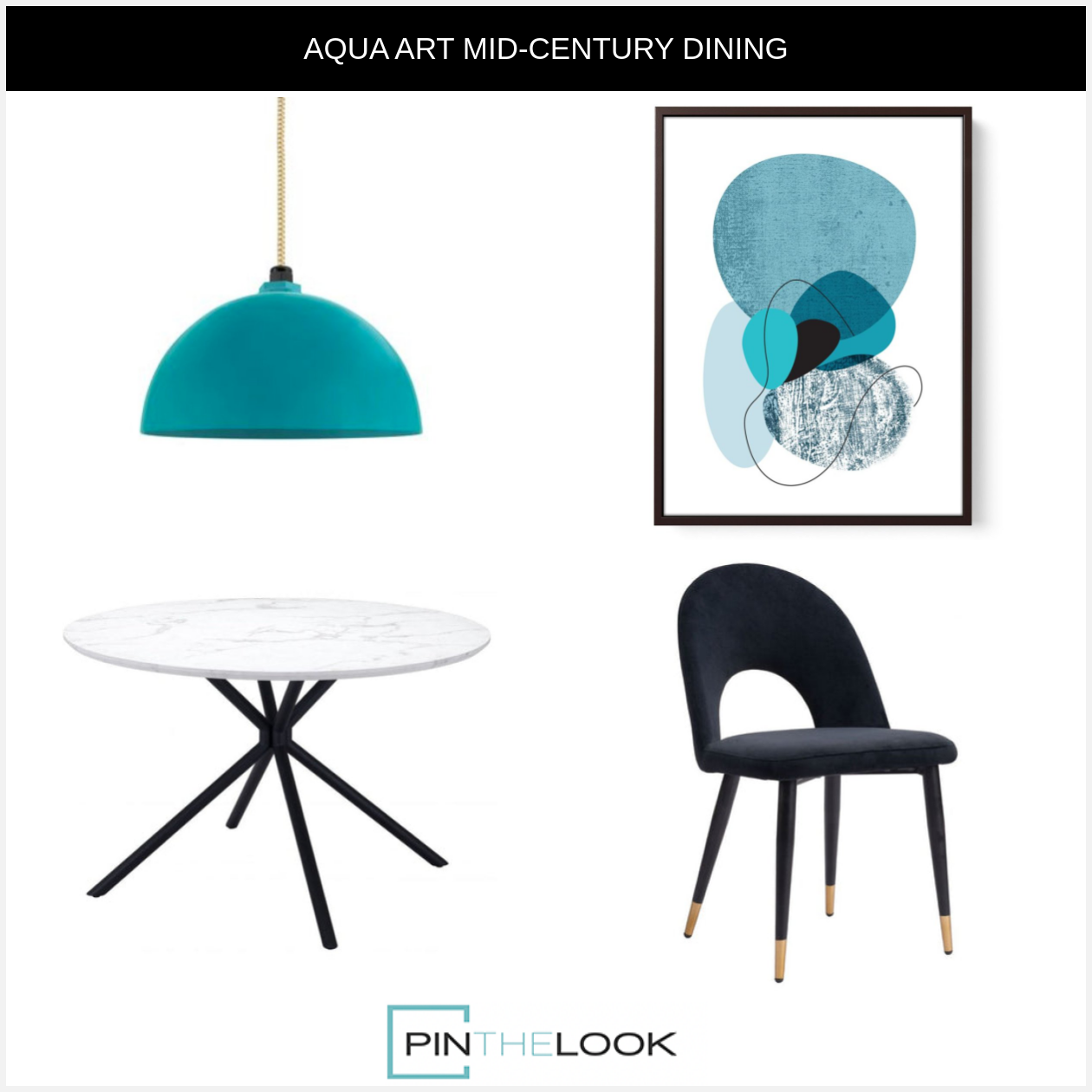 Round White Faux Marble Dining Table