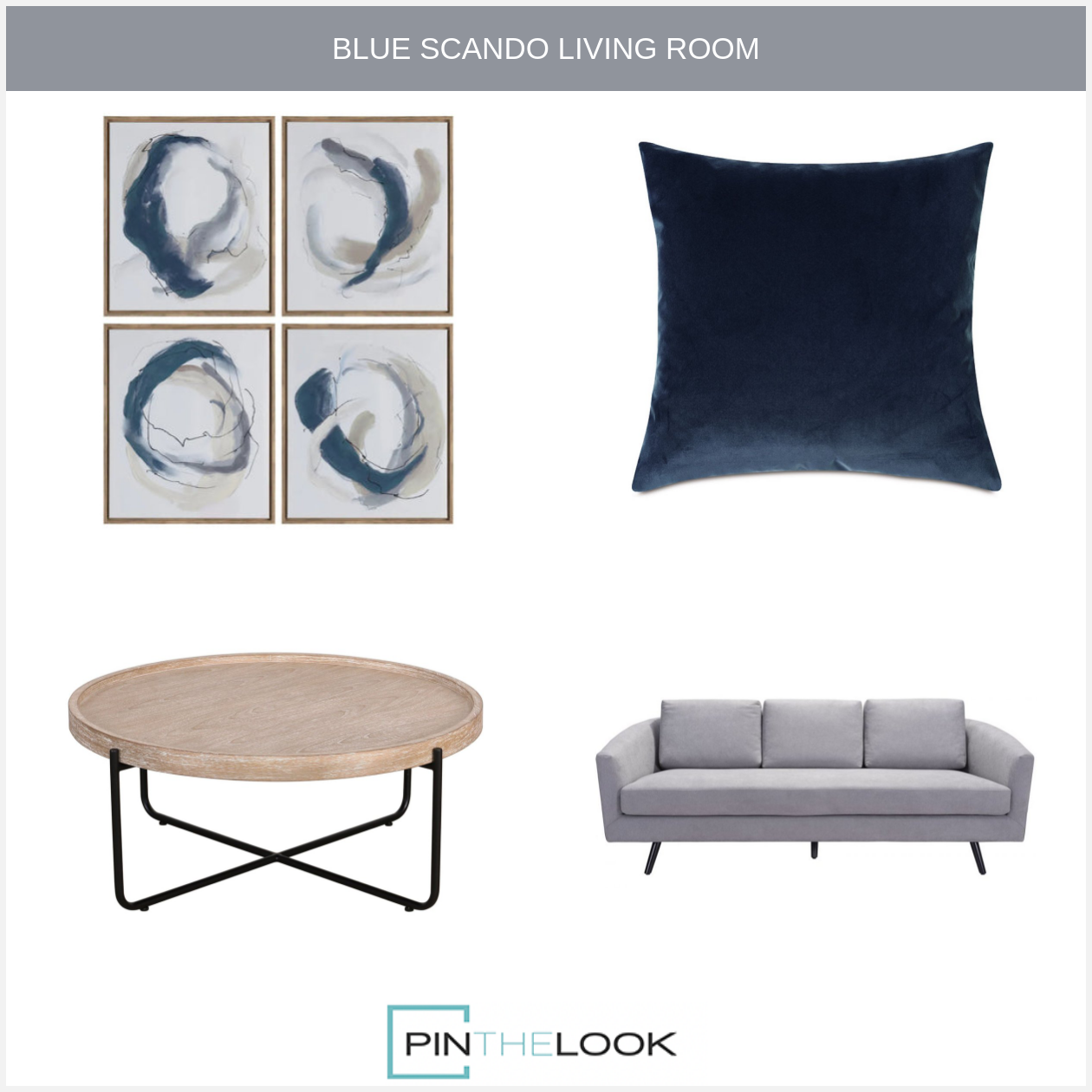 4-Set Abstract Aura Wall Art