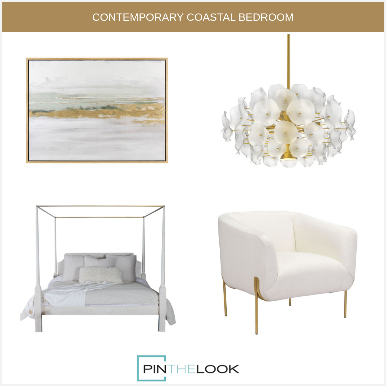 Modern Ivory Accent Chair