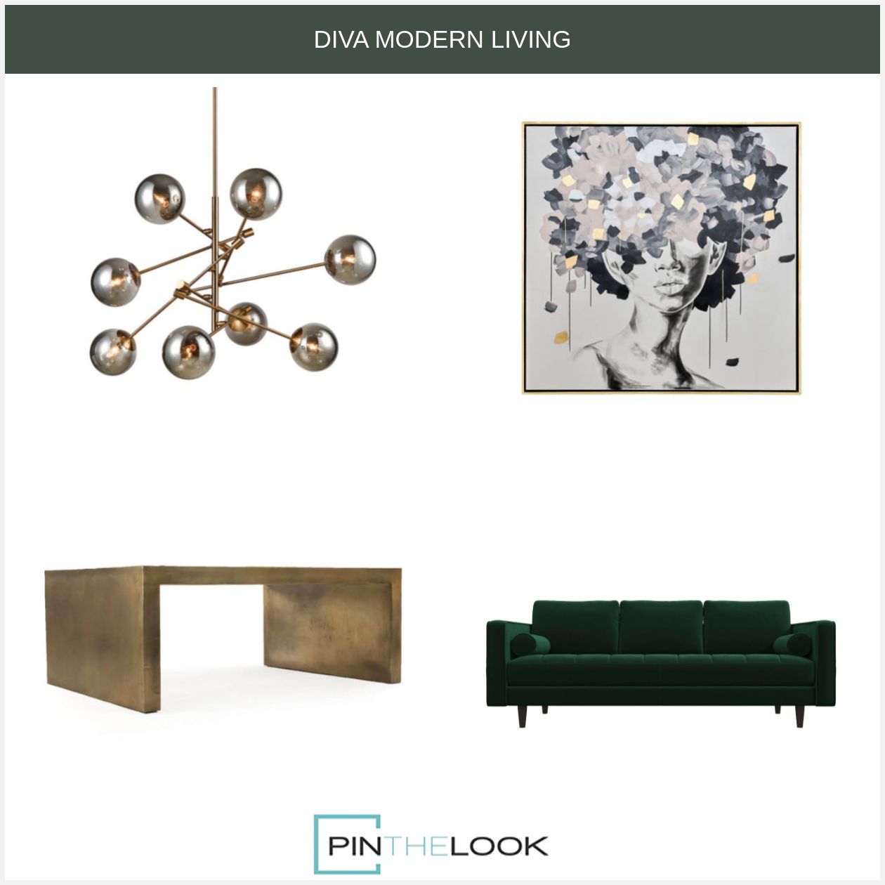 Modern Aged Bronze Coffee Table