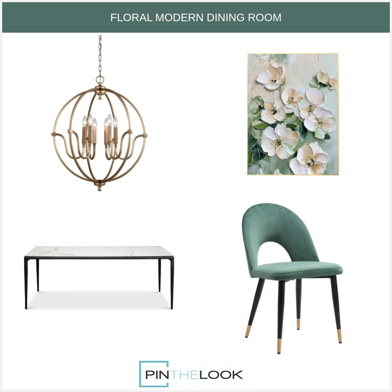 Deco Modern Green Dining Chair
