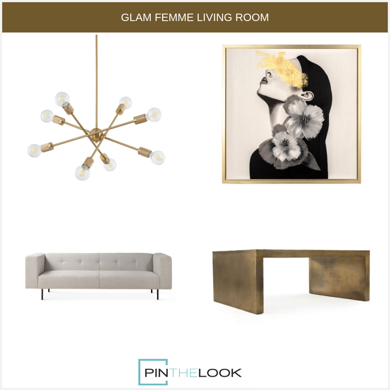 Modern Aged Bronze Coffee Table