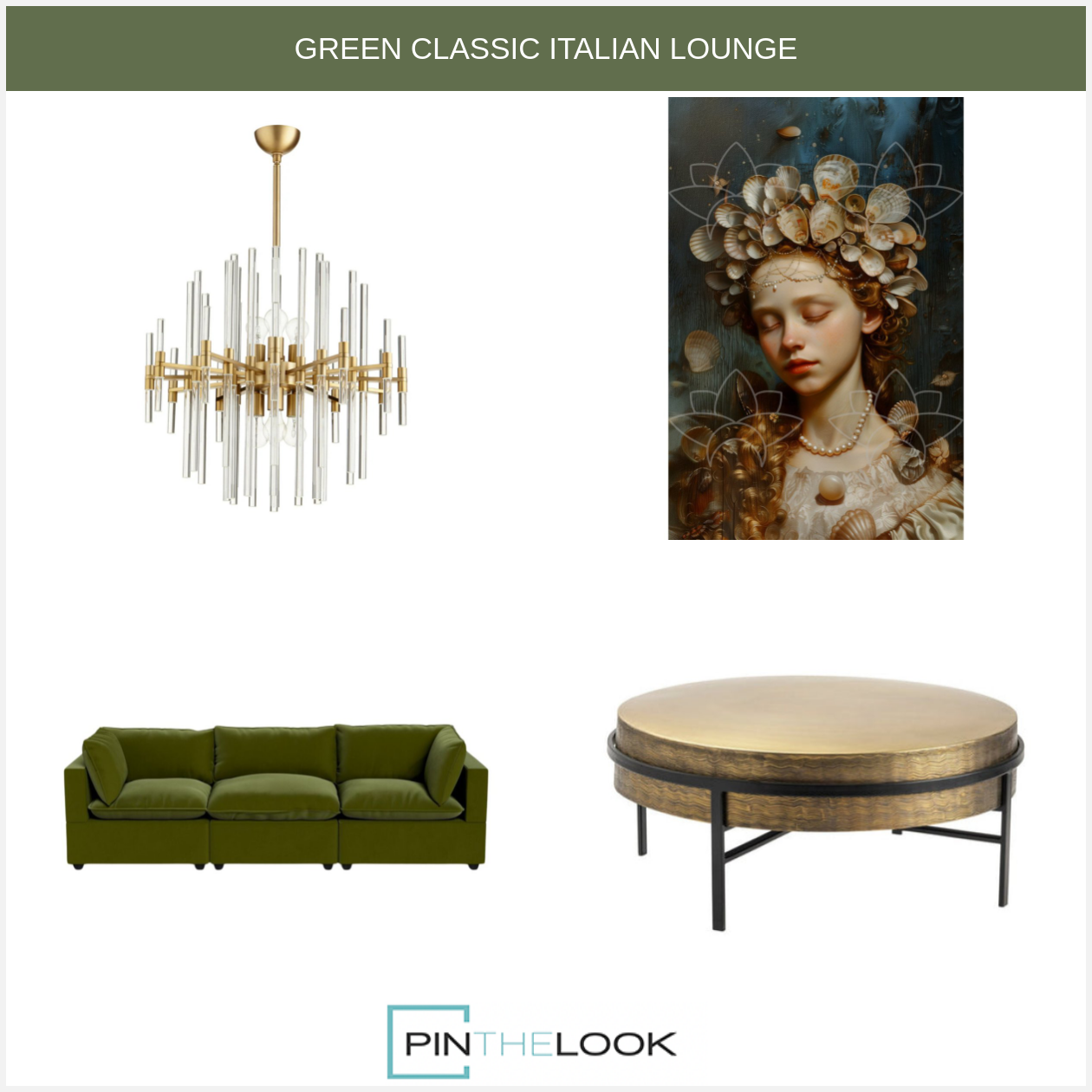 Round Brass Coffee Table