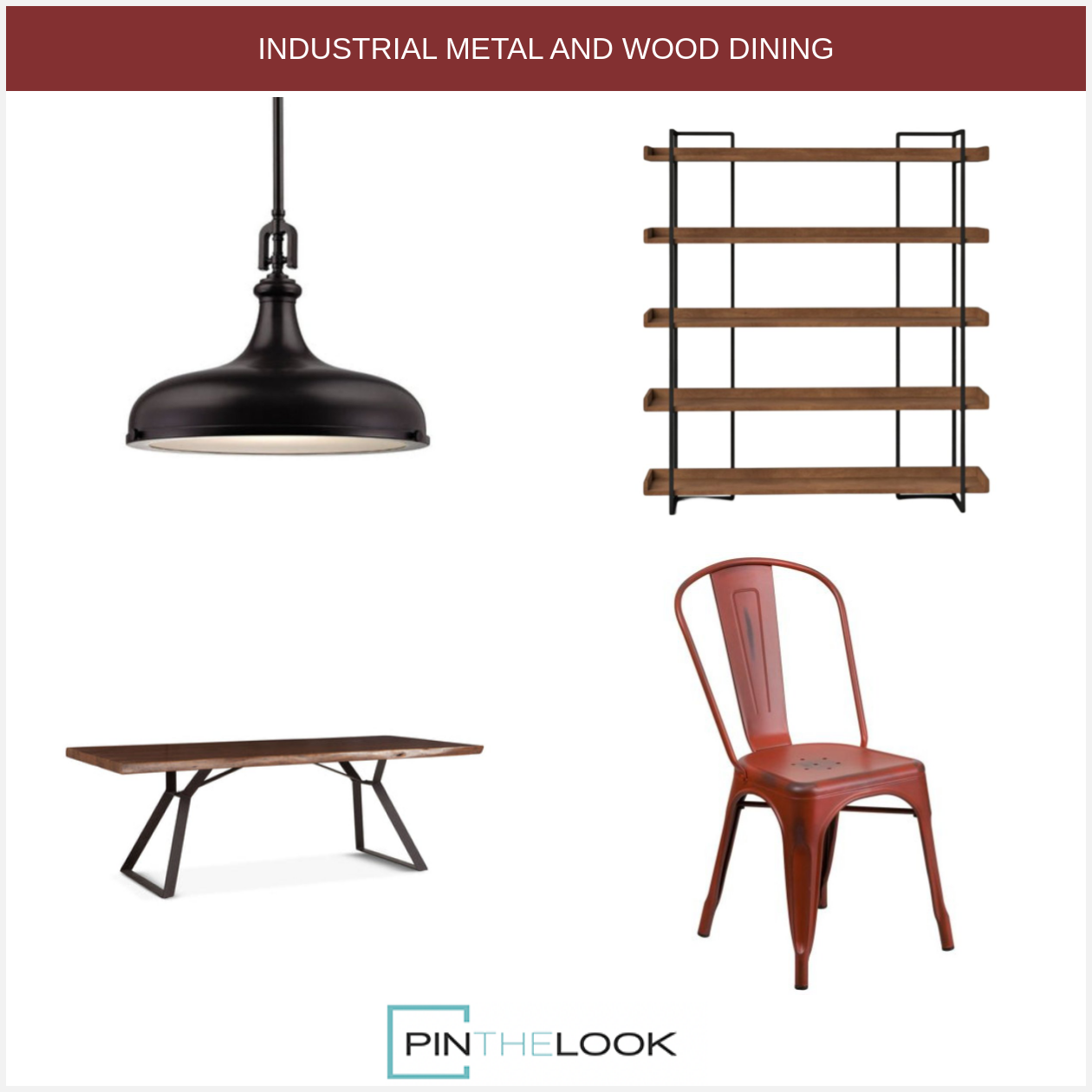 Dark Brown Loft Dining Table