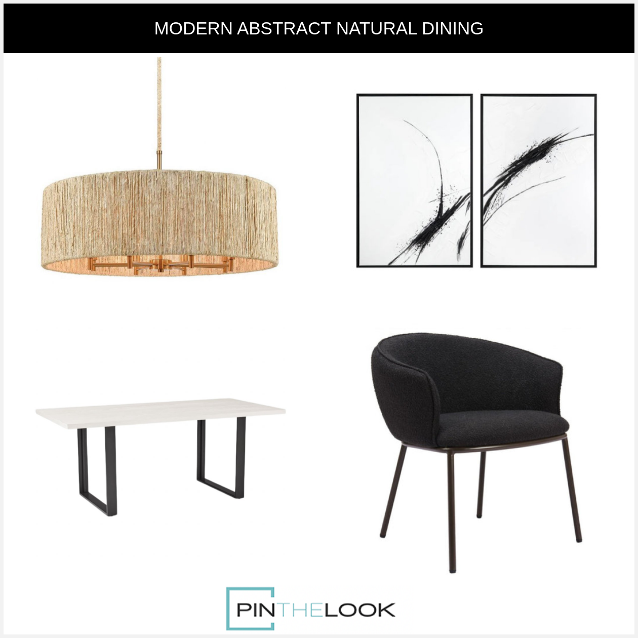 2-Set Abstract Ink Stained Wall Art