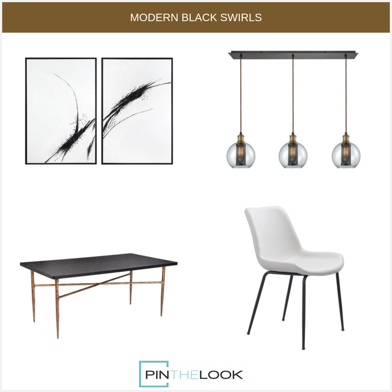 2-Set Abstract Ink Stained Wall Art