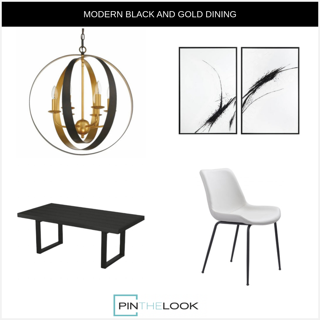 6-Light Two-Toned Large Sphere Chandelier