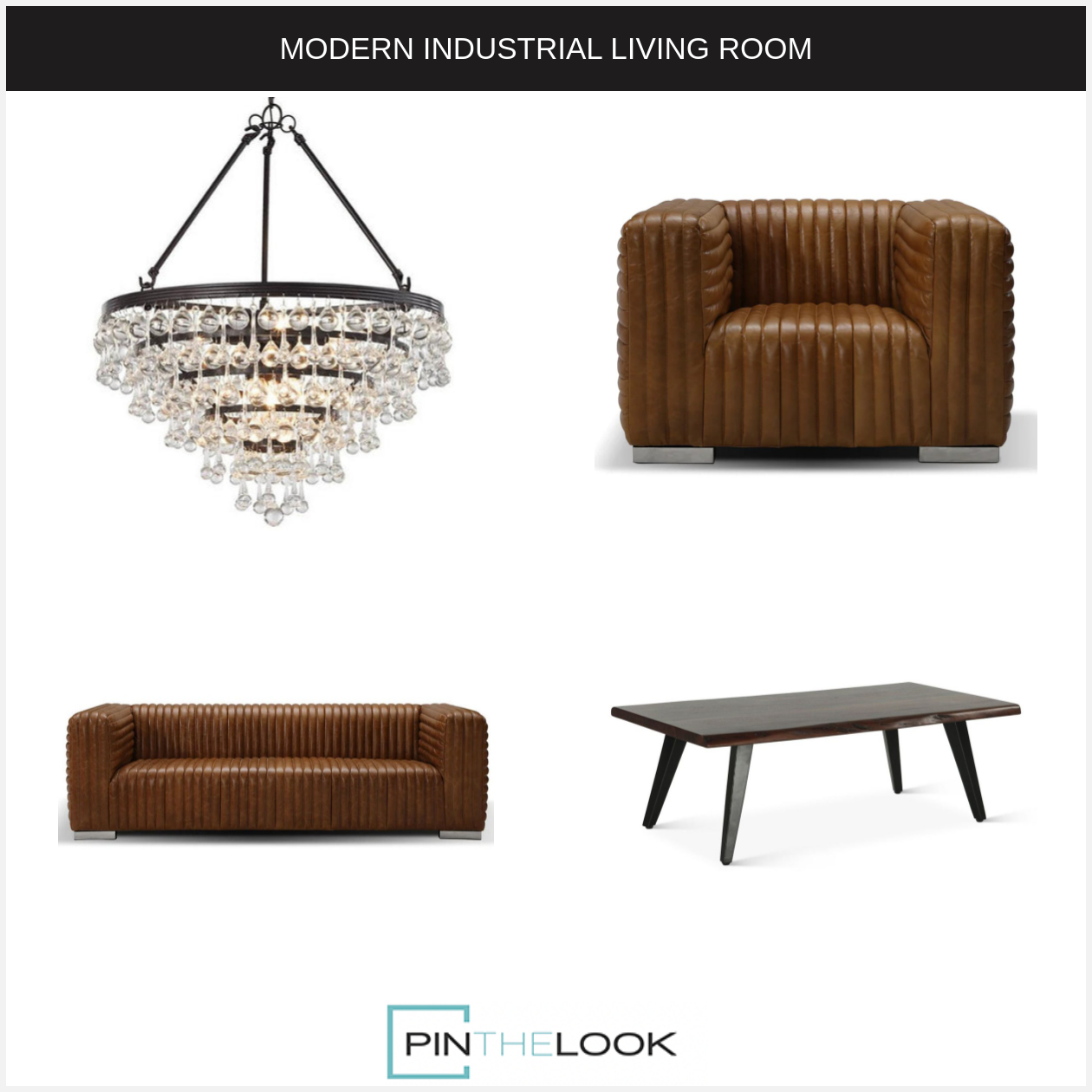 Rustic Walnut Iron Leg Coffee Table