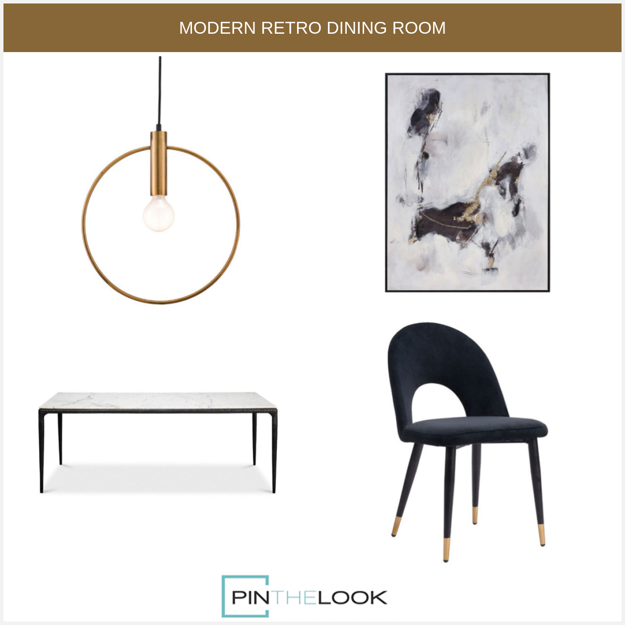 Deco Modern Black Dining Chair