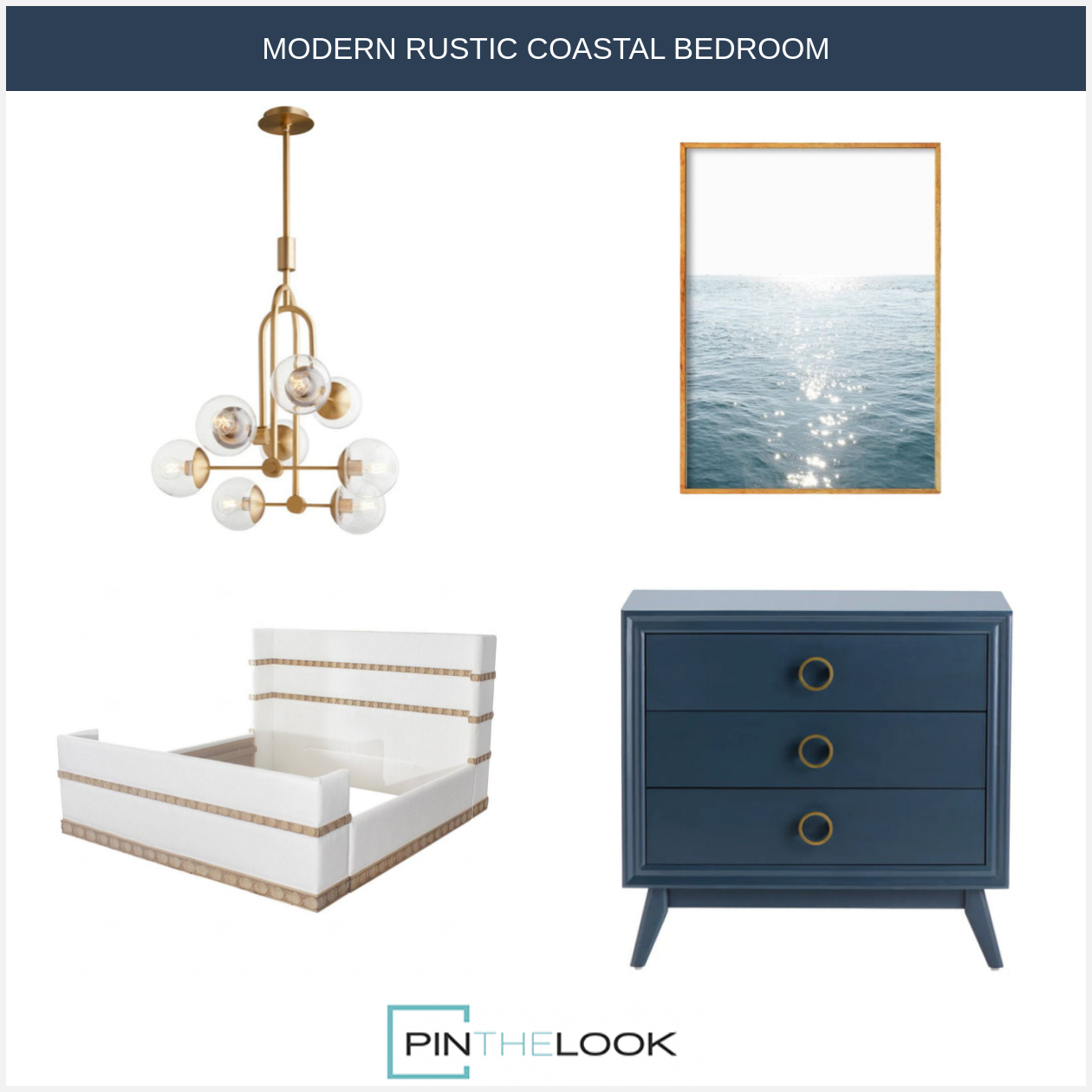 3-Drawer Smoky Blue Chest